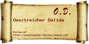 Oesztreicher Dalida névjegykártya